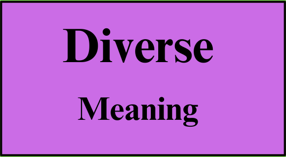 Diverse meaning in Urdu